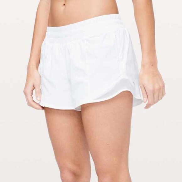 Lululemon Hotty Hot Short II *Long 4" White - Picture 6 of 6